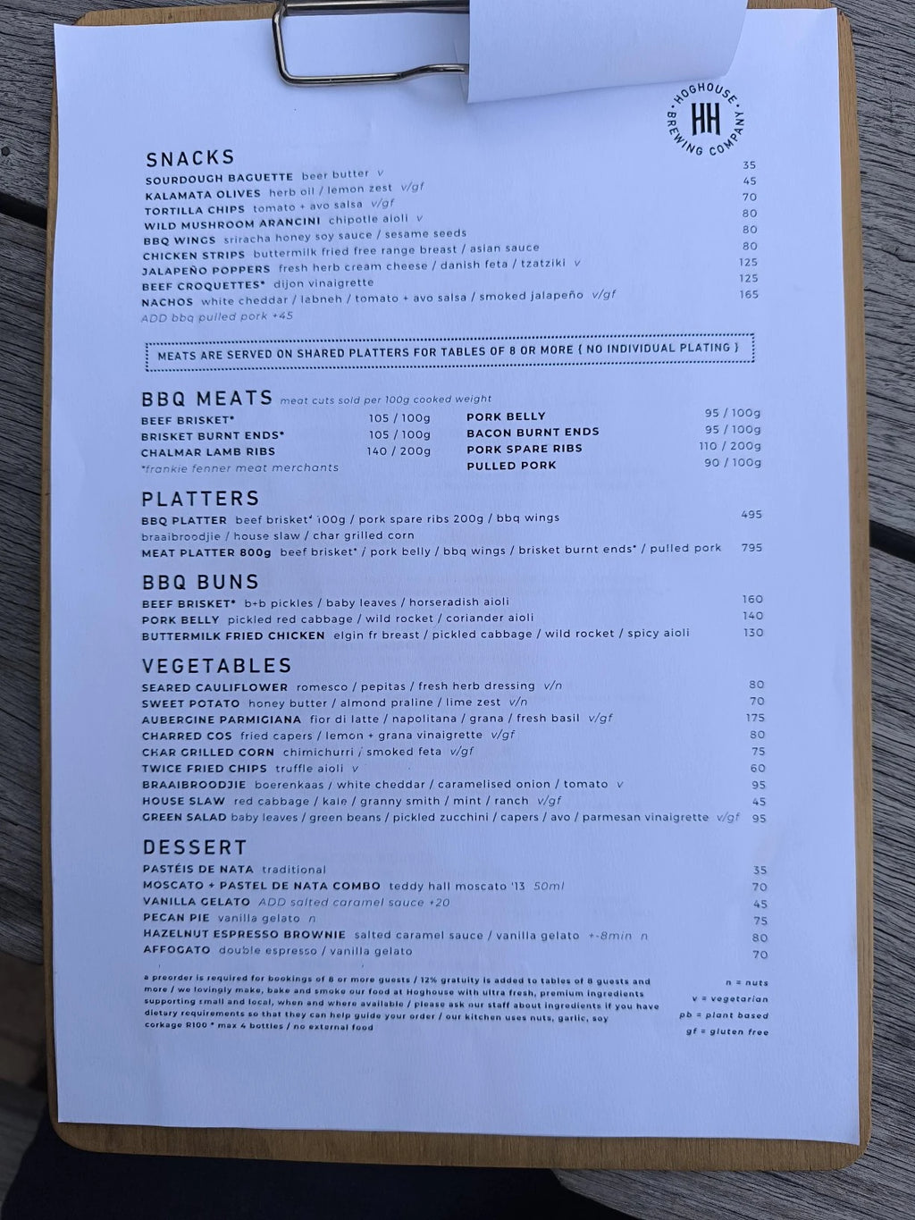 Hoghouse Brewing Company, Cape Town South Africa