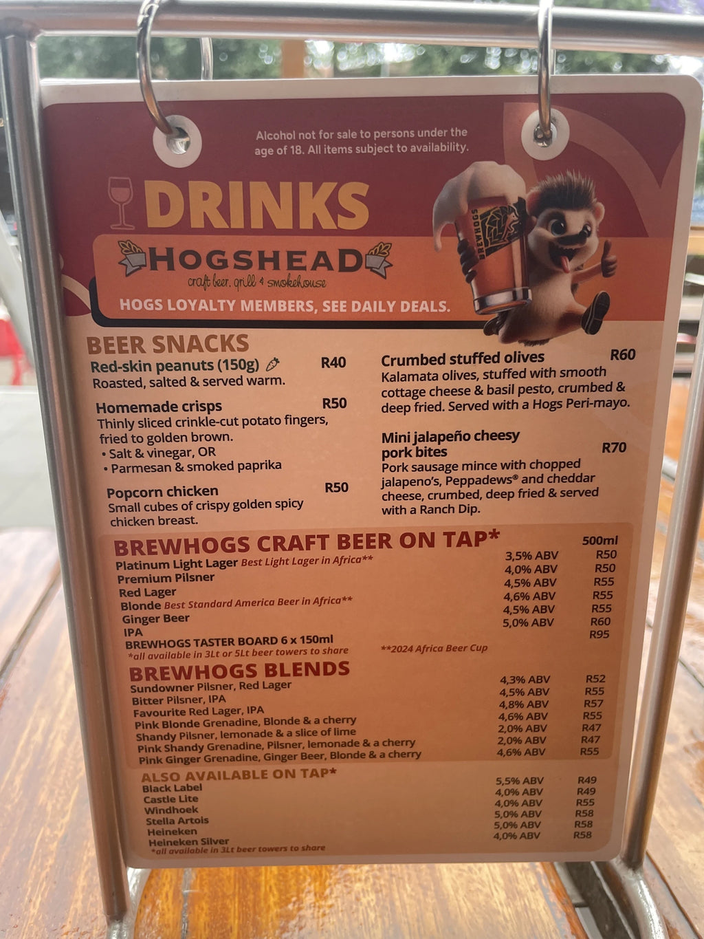 Hogshead Illovo, Johannesburg South Africa