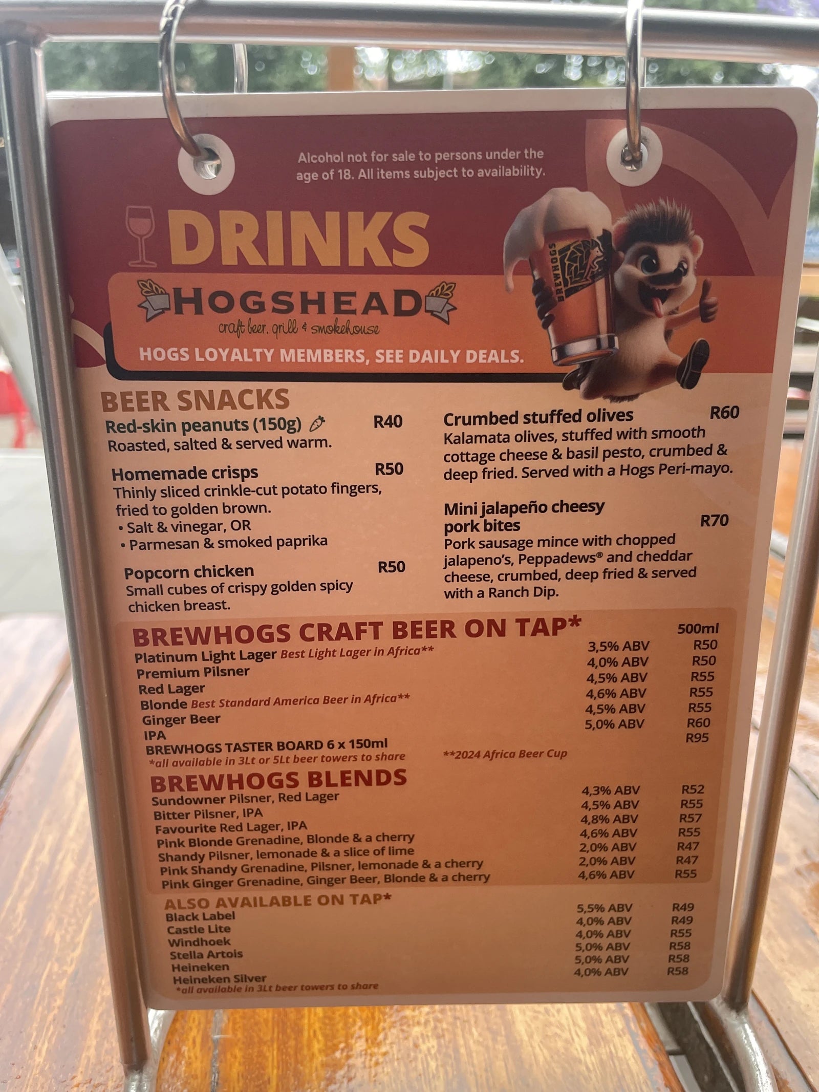 Hogshead Illovo, Johannesburg South Africa
