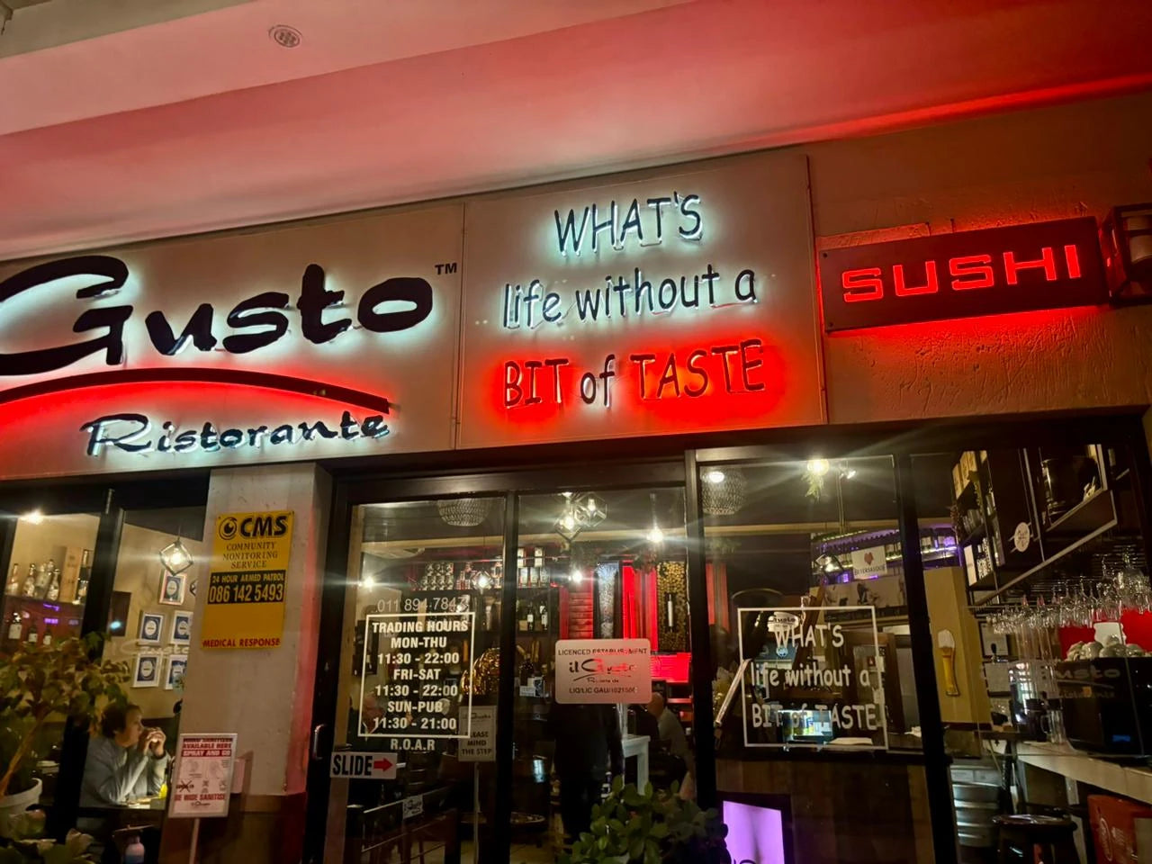 iL Gusto Ristorante, Boksburg South Africa