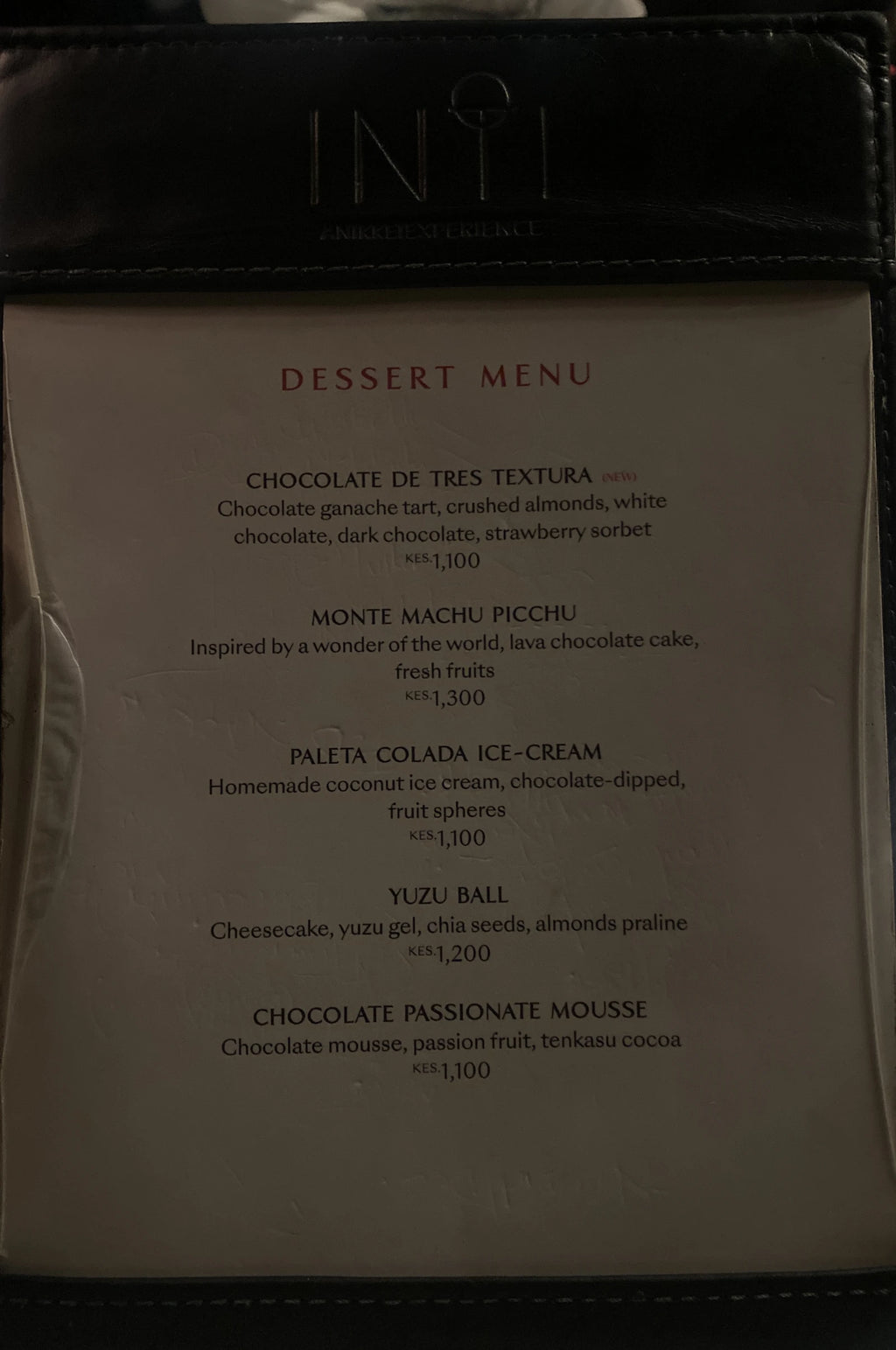 INTI - A Nikkei Experience, Nairobi Kenya