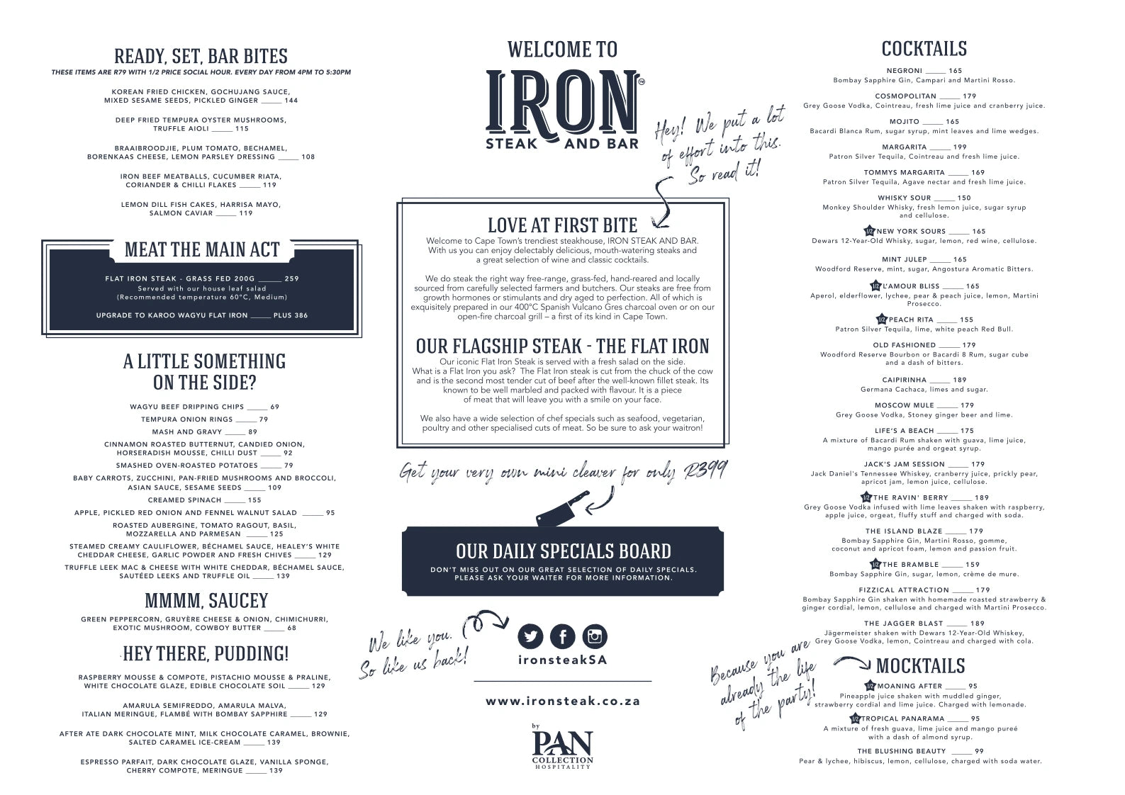 Iron Steak and Bar by PAN Collection, Cape Town South Africa