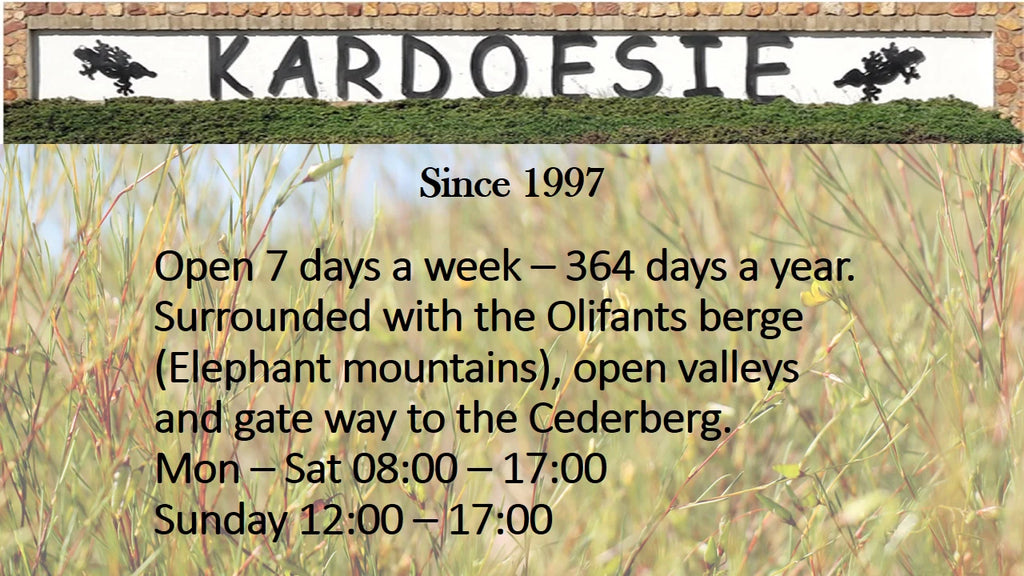 Kardoesie Padstal, Citrusdal South Africa