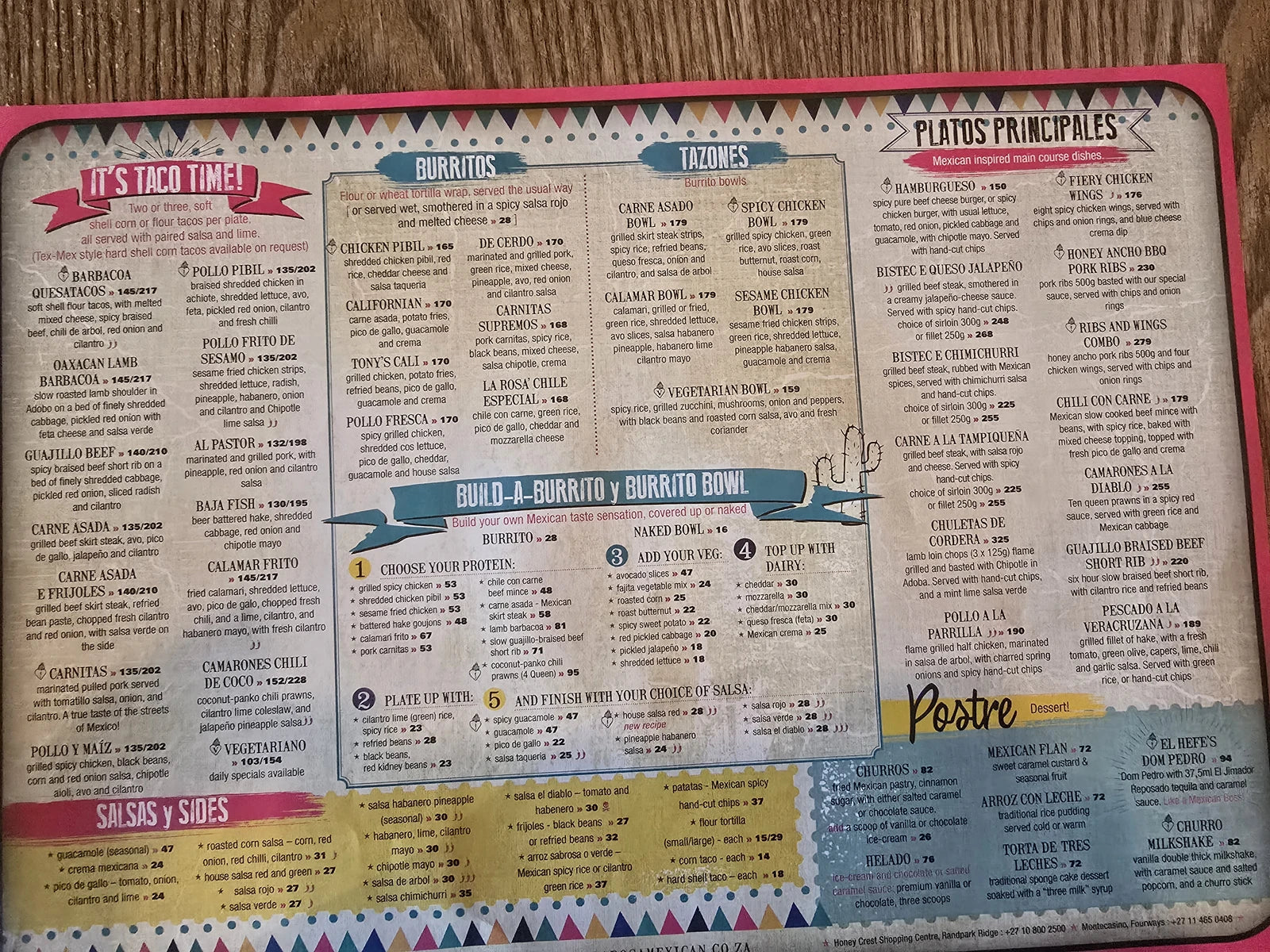 La Rosa Mexican Grille and Tequileria - Randpark Ridge, Johannesburg South Africa