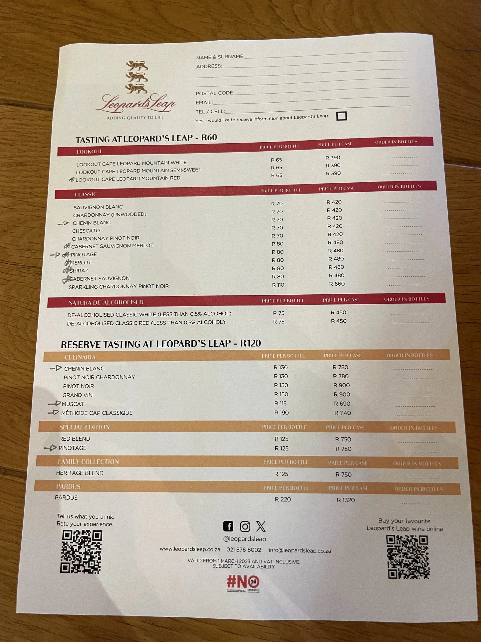 Leopard’s Leap Restaurant & Wine Farm, Franschhoek South Africa