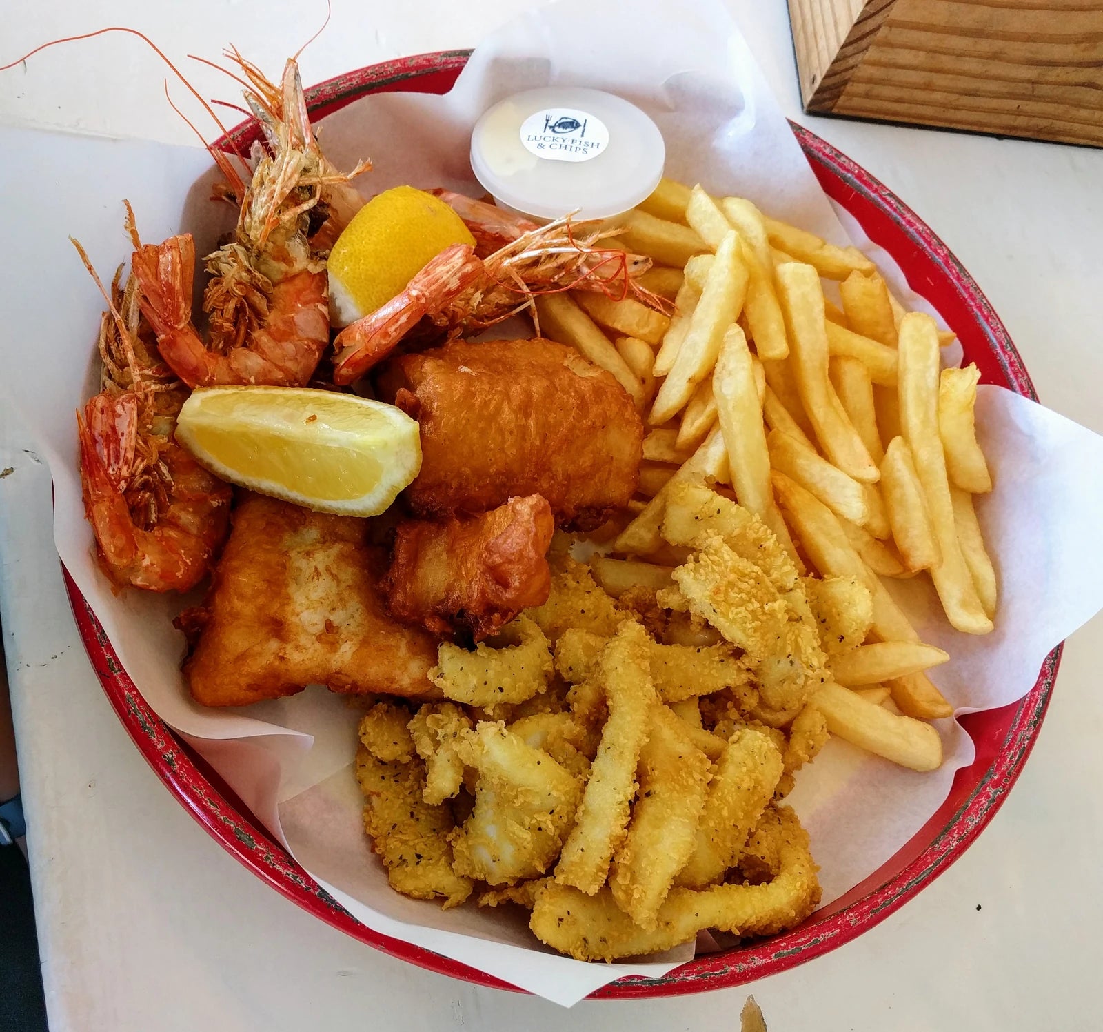 Lucky Fish & Chips Muizenberg, Cape Town South Africa
