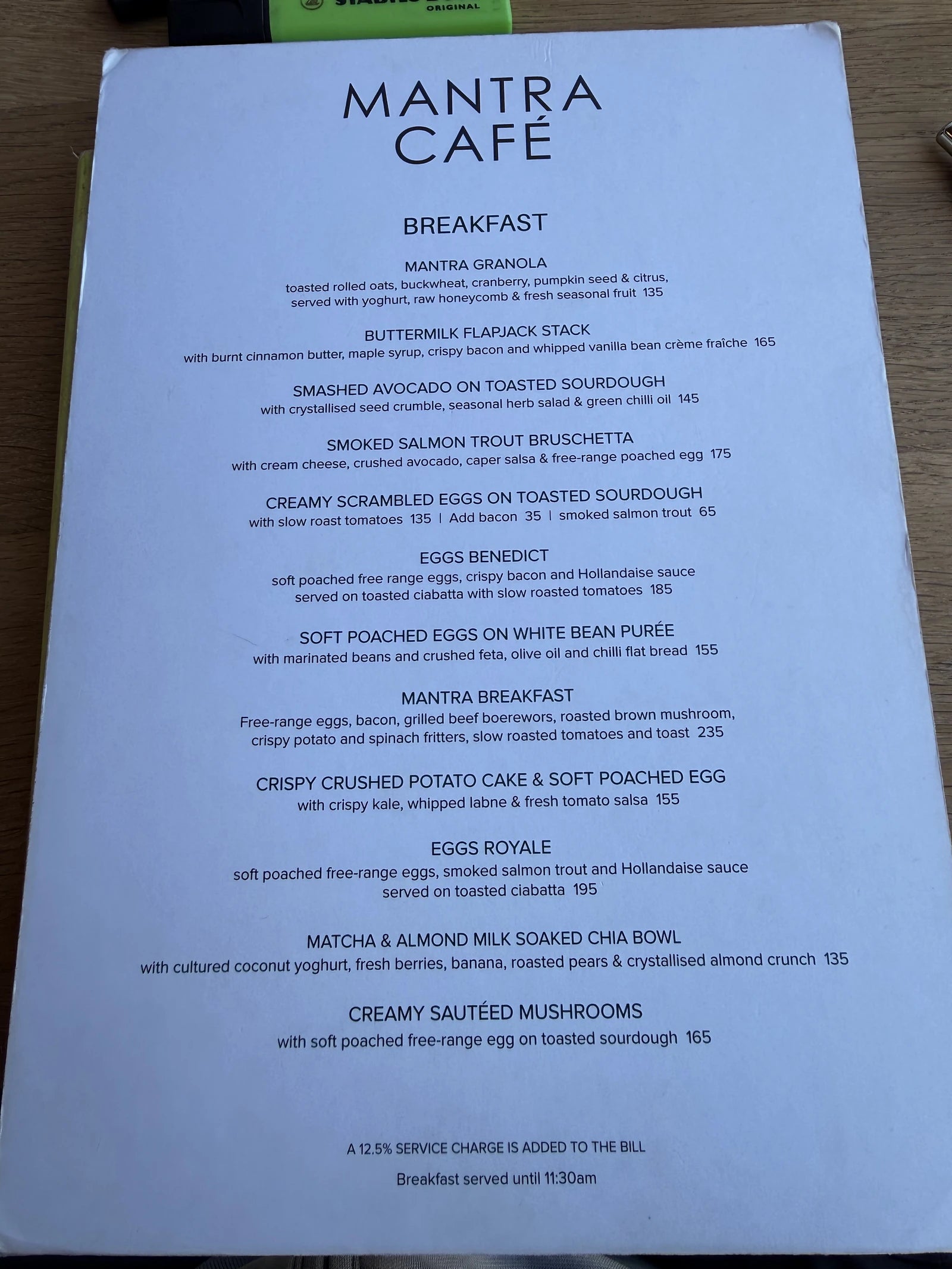 Mantra Cafe (Upstairs Only), Cape Town South Africa