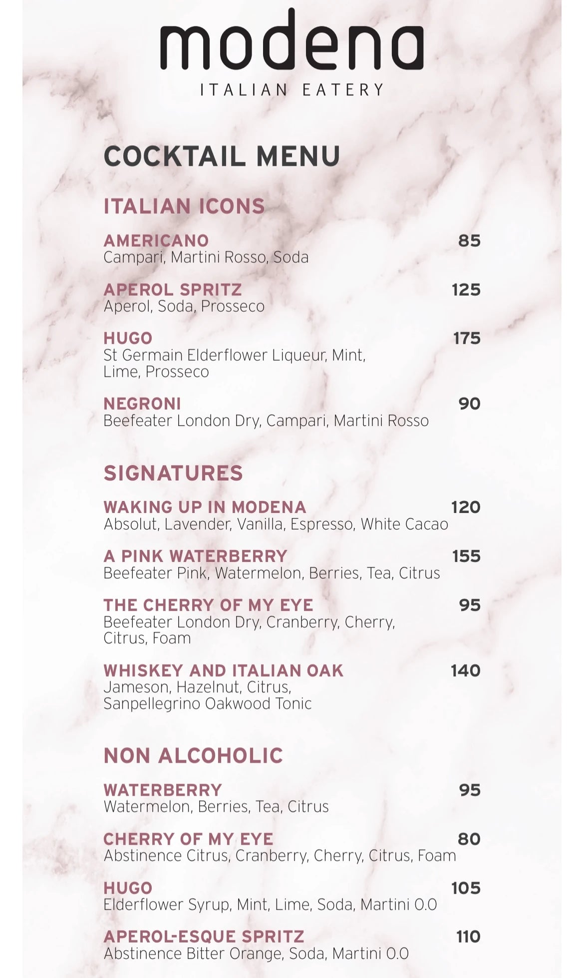 Modena Italian Eatery, Randburg South Africa