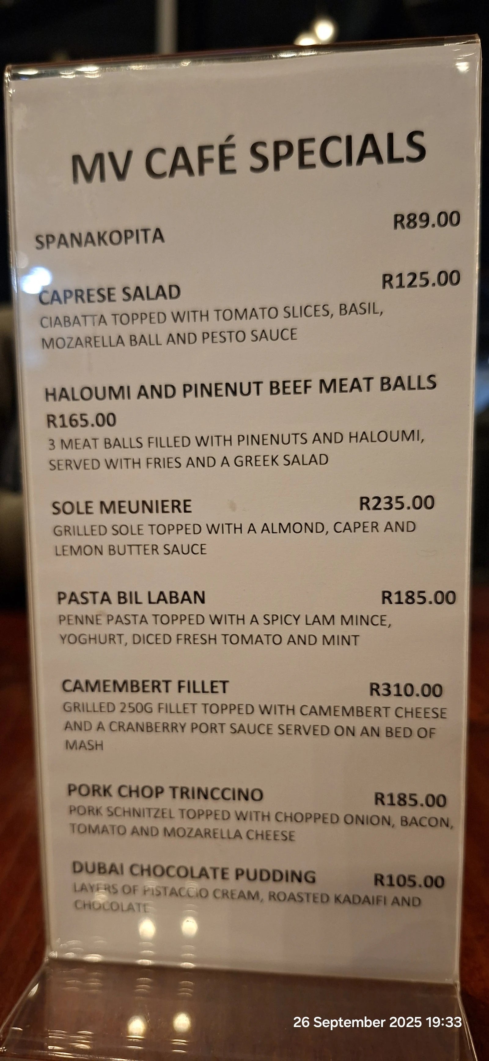 MV CAFE, Randburg South Africa
