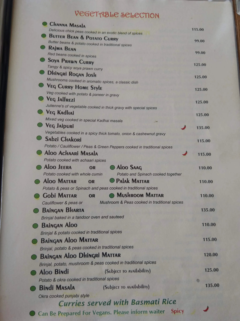 Namaskar Restaurant, Pretoria South Africa