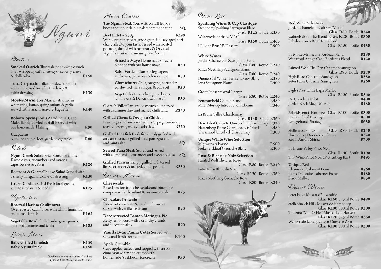 Nguni Restaurant, Plettenberg Bay South Africa
