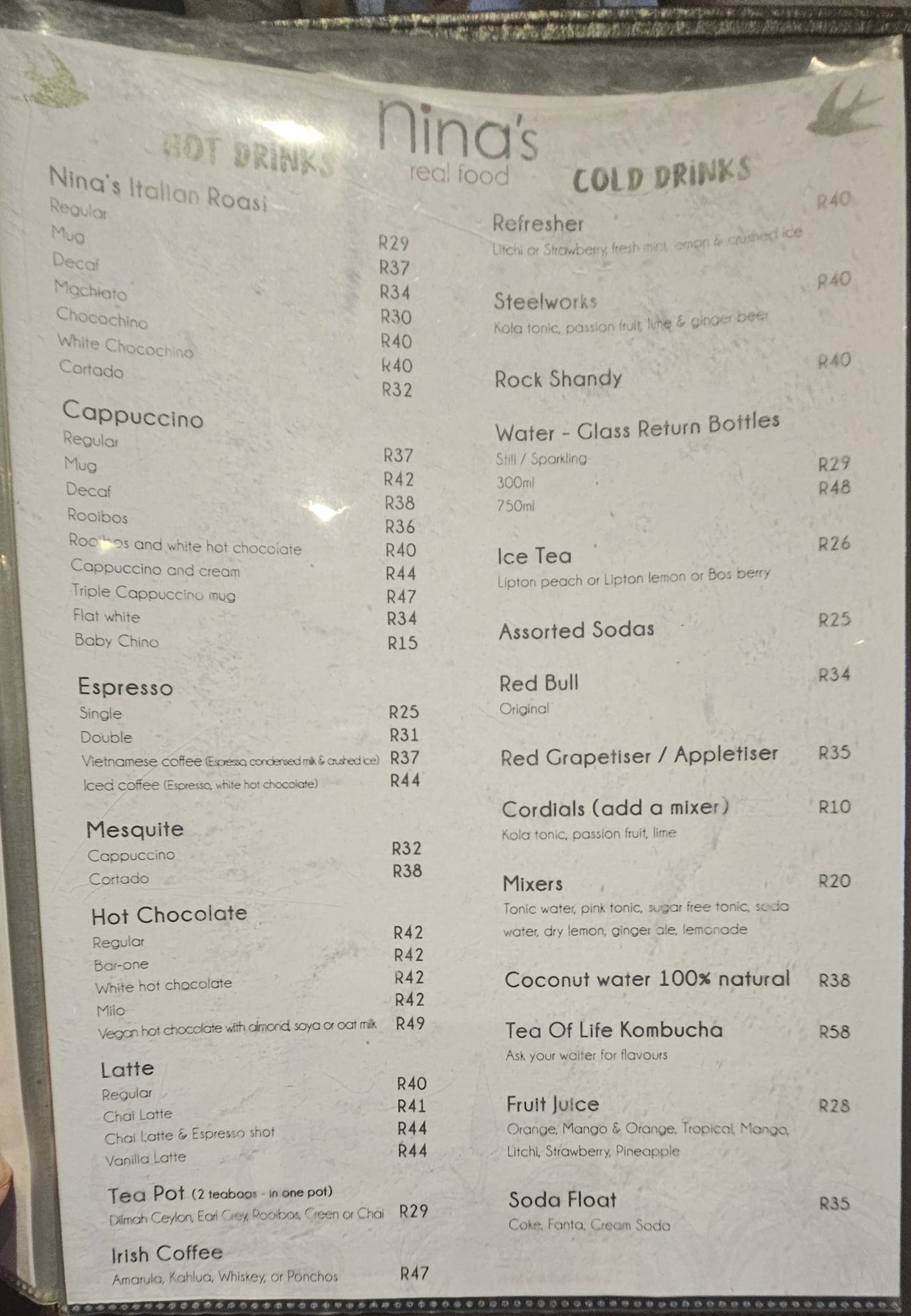 Nina's Real Food, Jeffreys Bay South Africa