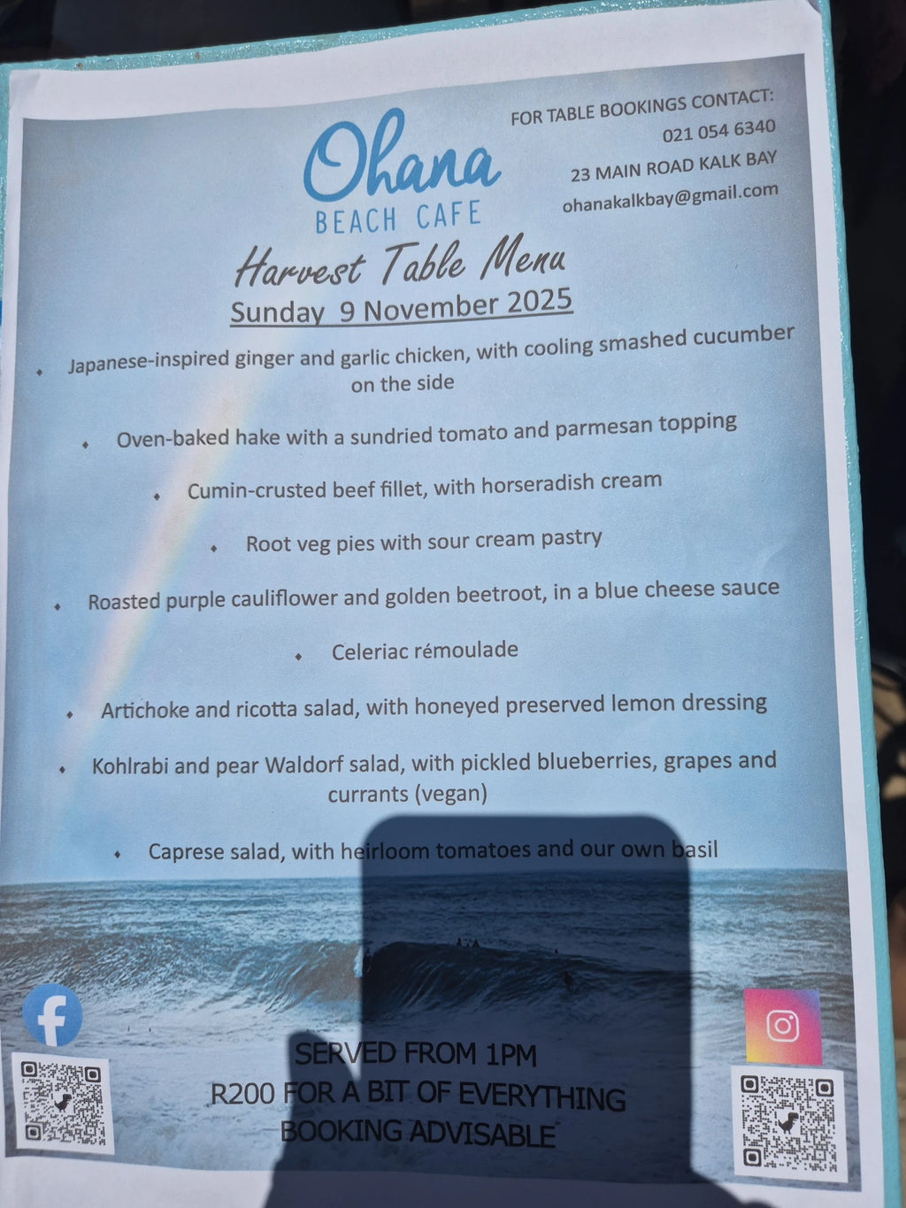Ohana Cafe, Cape Town South Africa