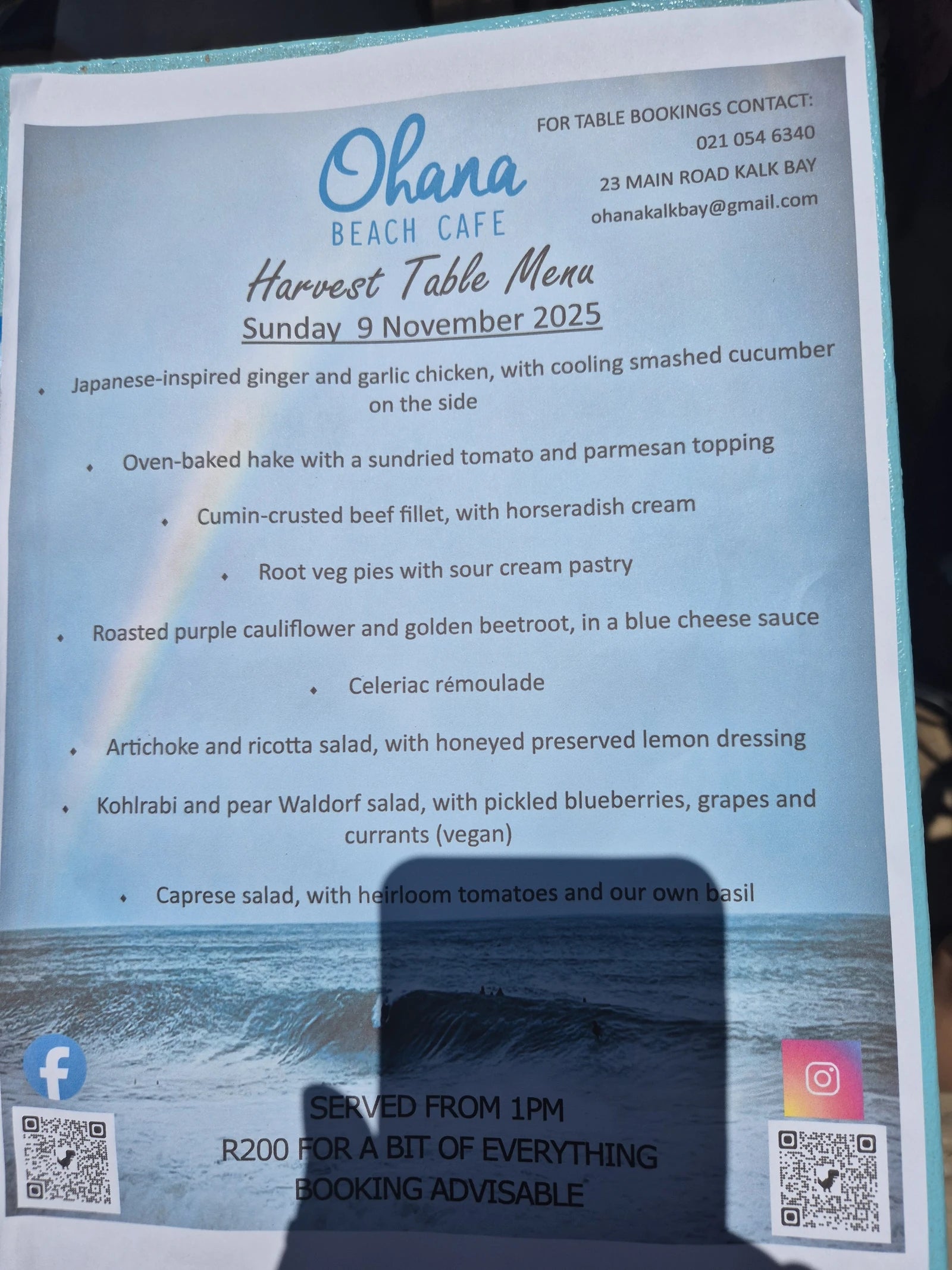 Ohana Cafe, Cape Town South Africa