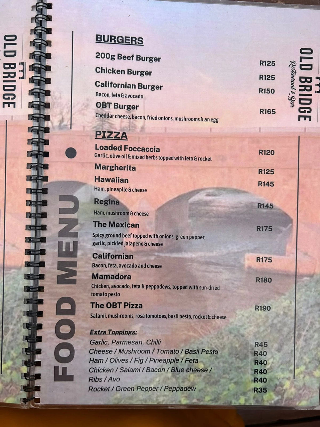 Old Bridge Restaurant & Bar, Cape Town South Africa