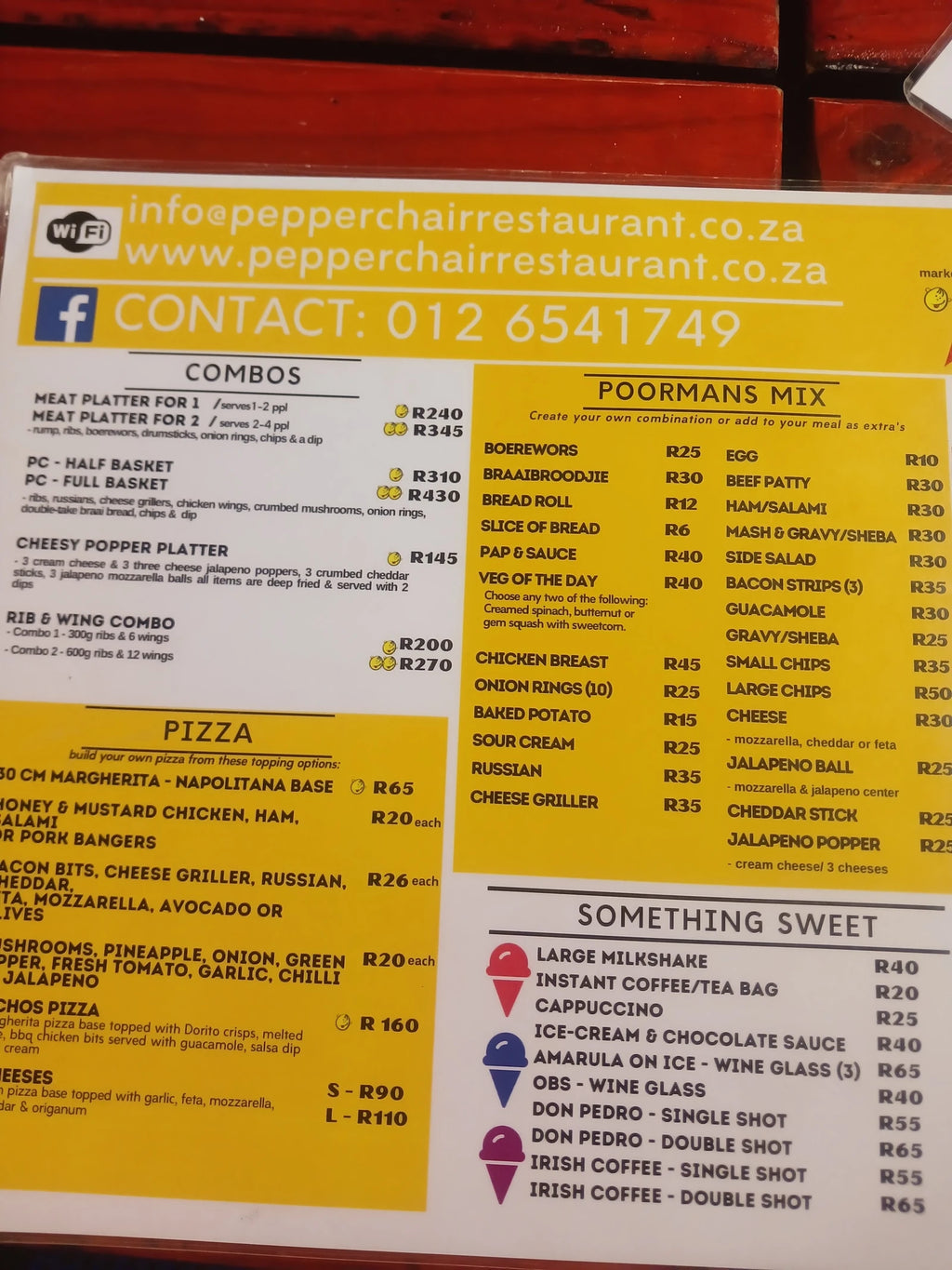 Pepper Chair Restaurant, Centurion South Africa