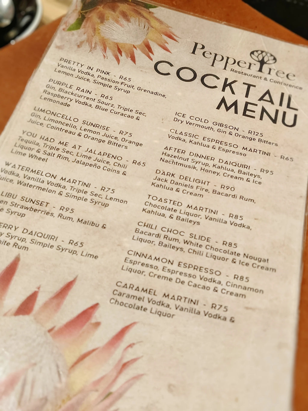 Peppertree Restaurant, Pretoria South Africa
