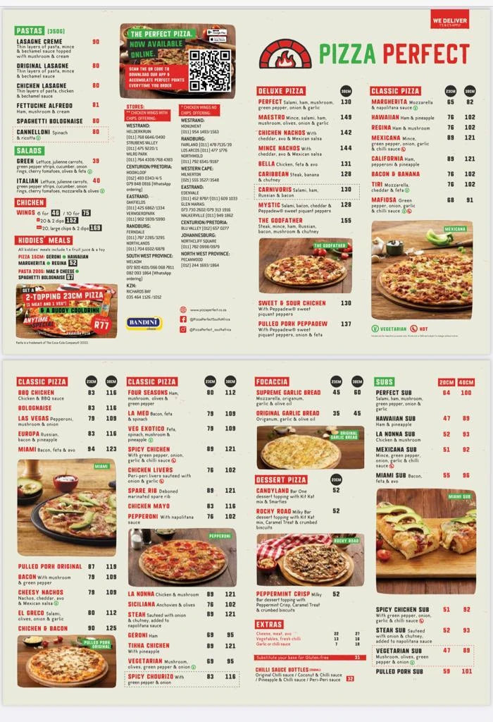 Pizza Perfect @ Blu Valley Mall, Centurion South Africa