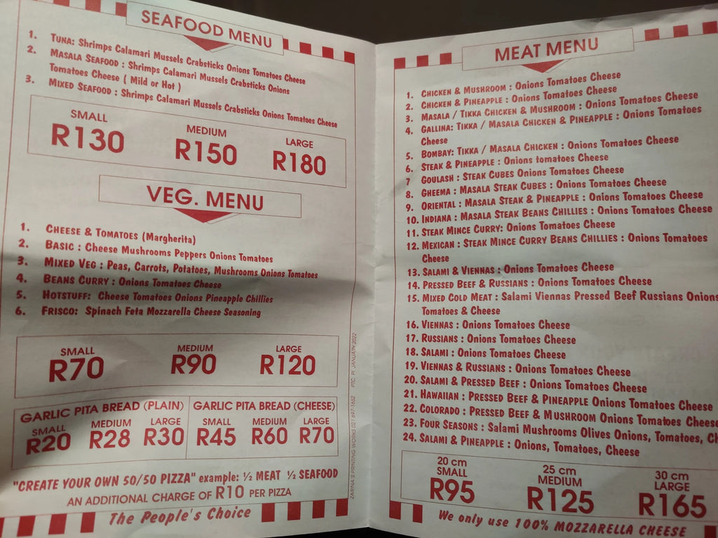 Pizza Time, Cape Town South Africa