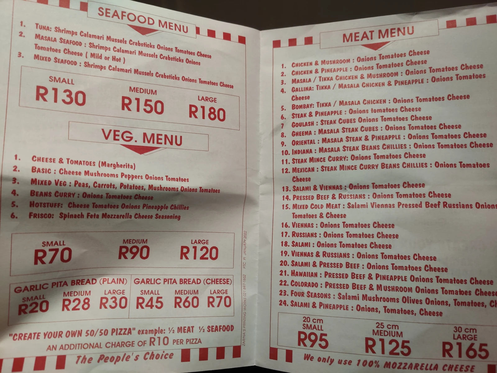 Pizza Time, Cape Town South Africa