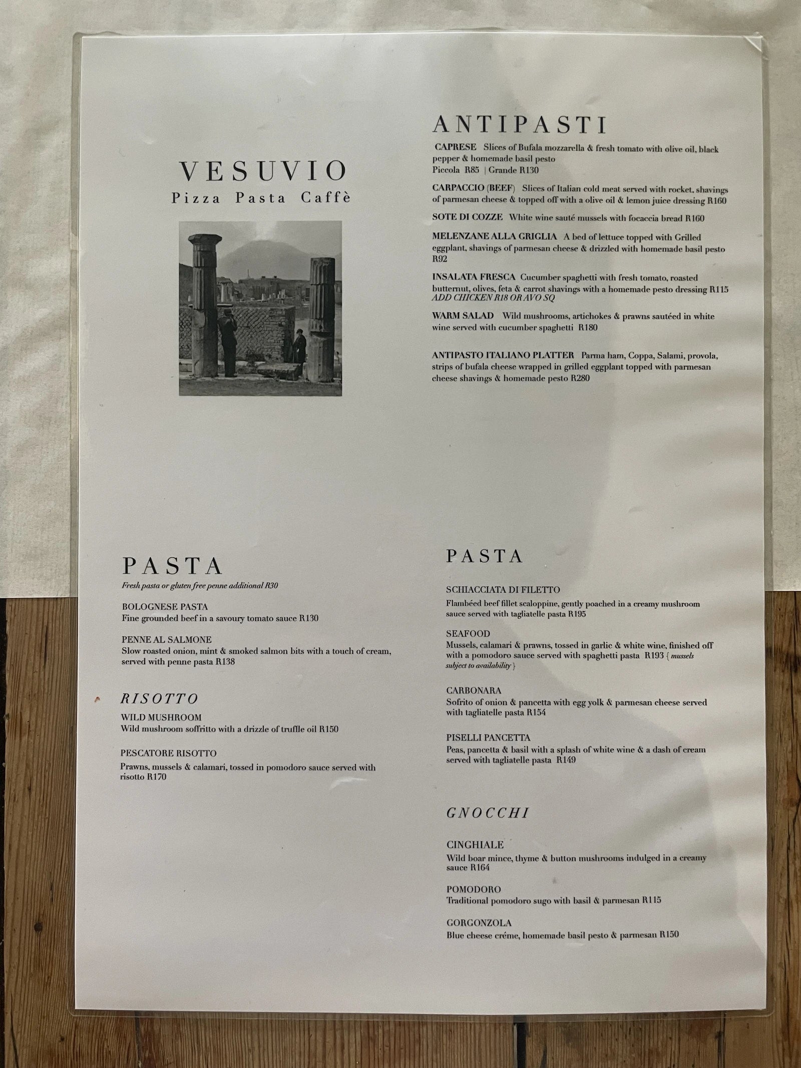 Pizza Vesuvio, Cape Town South Africa