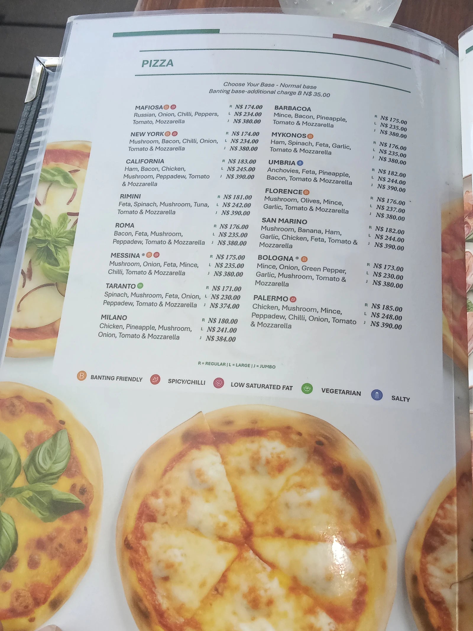 Pizzeria Sicilia Restaurant, Windhoek Namibia