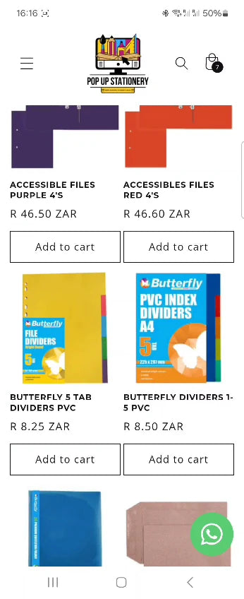 Pop Up Stationery, Johannesburg South Africa
