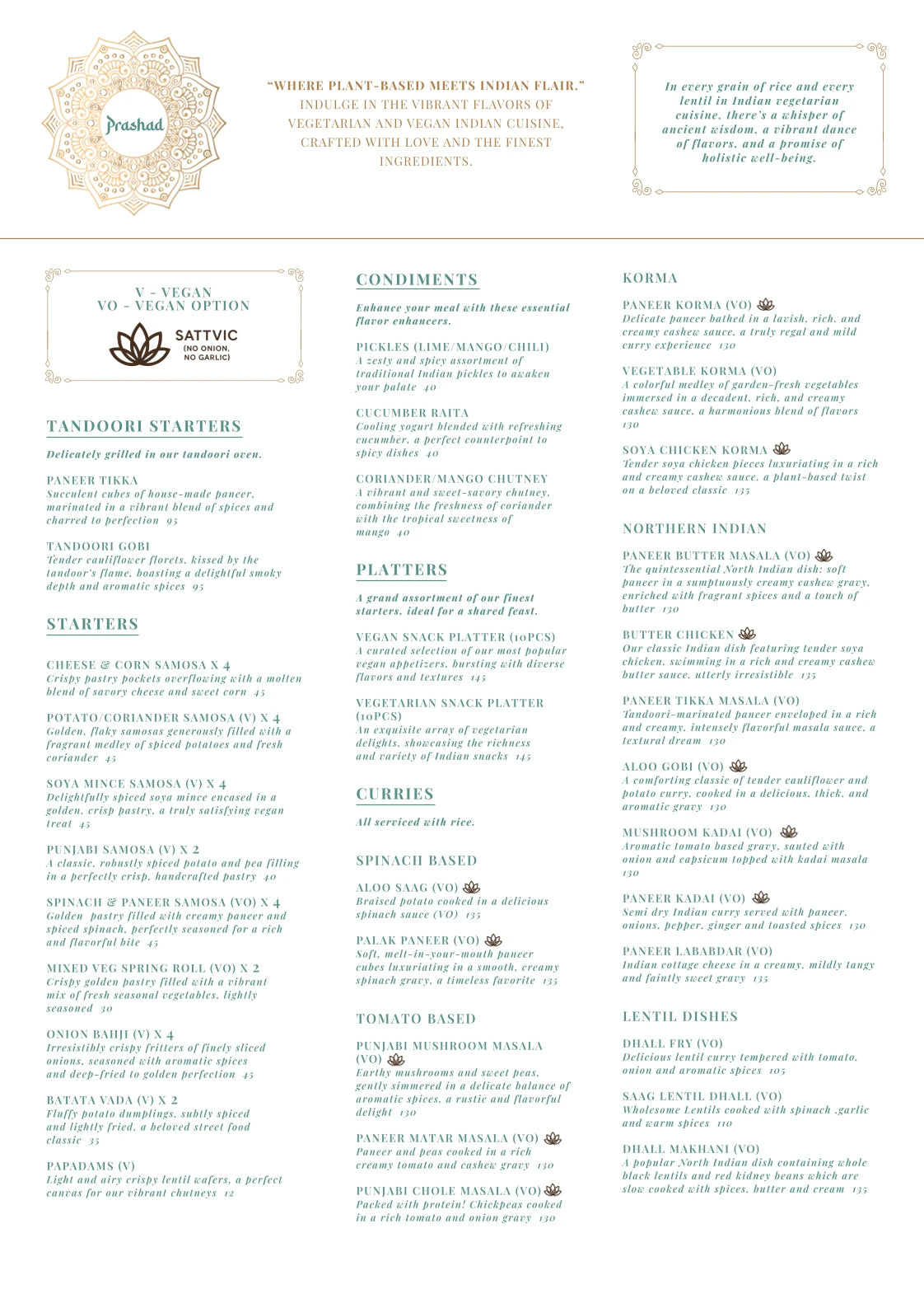 Prashad Café Rondebosch, Cape Town South Africa