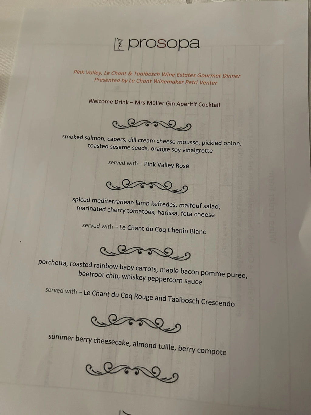 Prosopa Restaurant, Pretoria South Africa