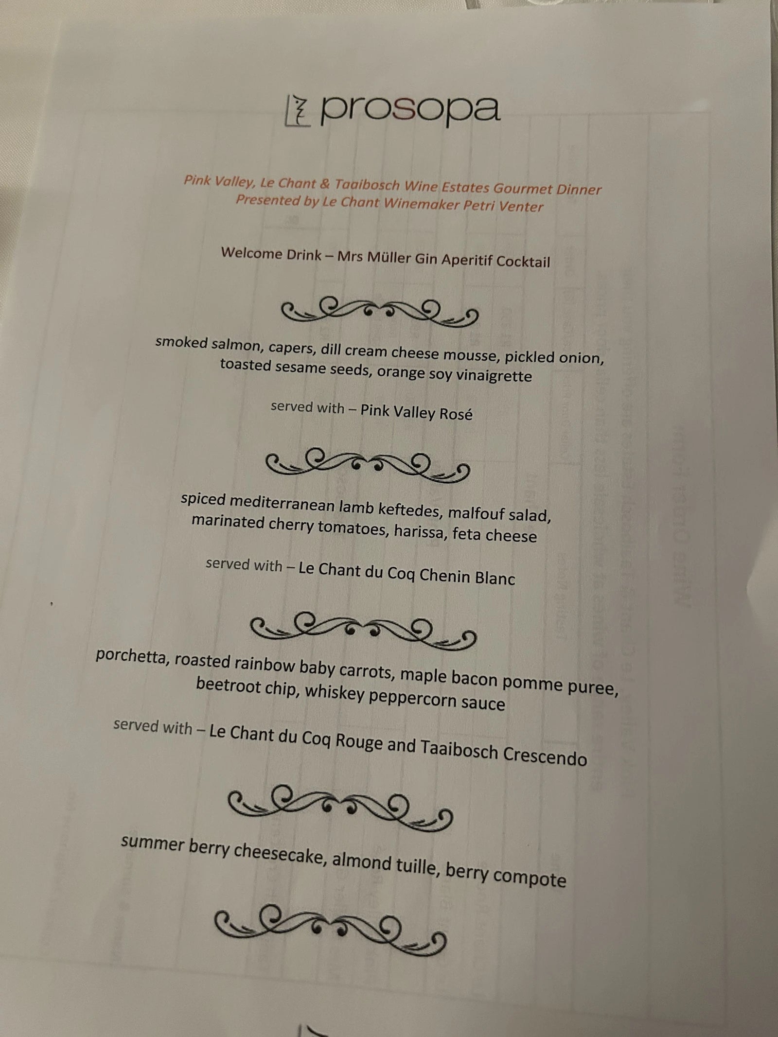 Prosopa Restaurant, Pretoria South Africa