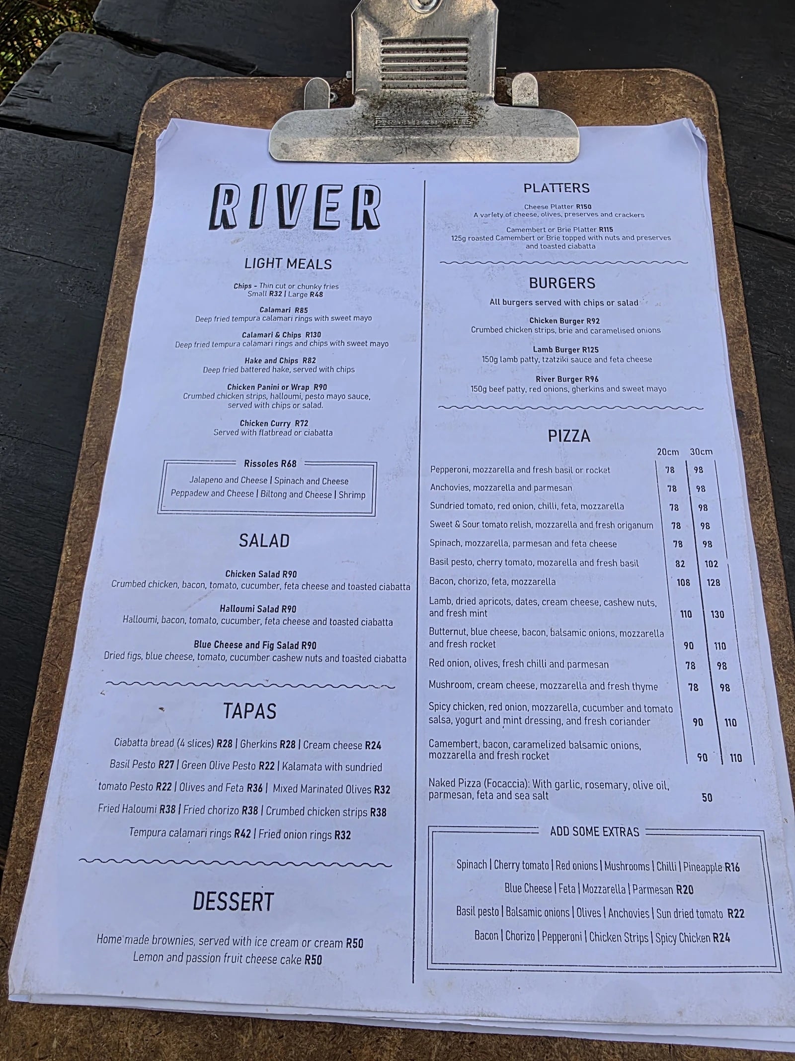 River Café, Potchefstroom South Africa