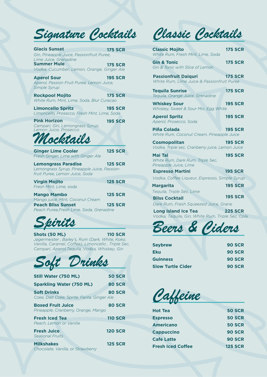 Rockpool Bar & Restaurant, Vista Do Mar Seychelles