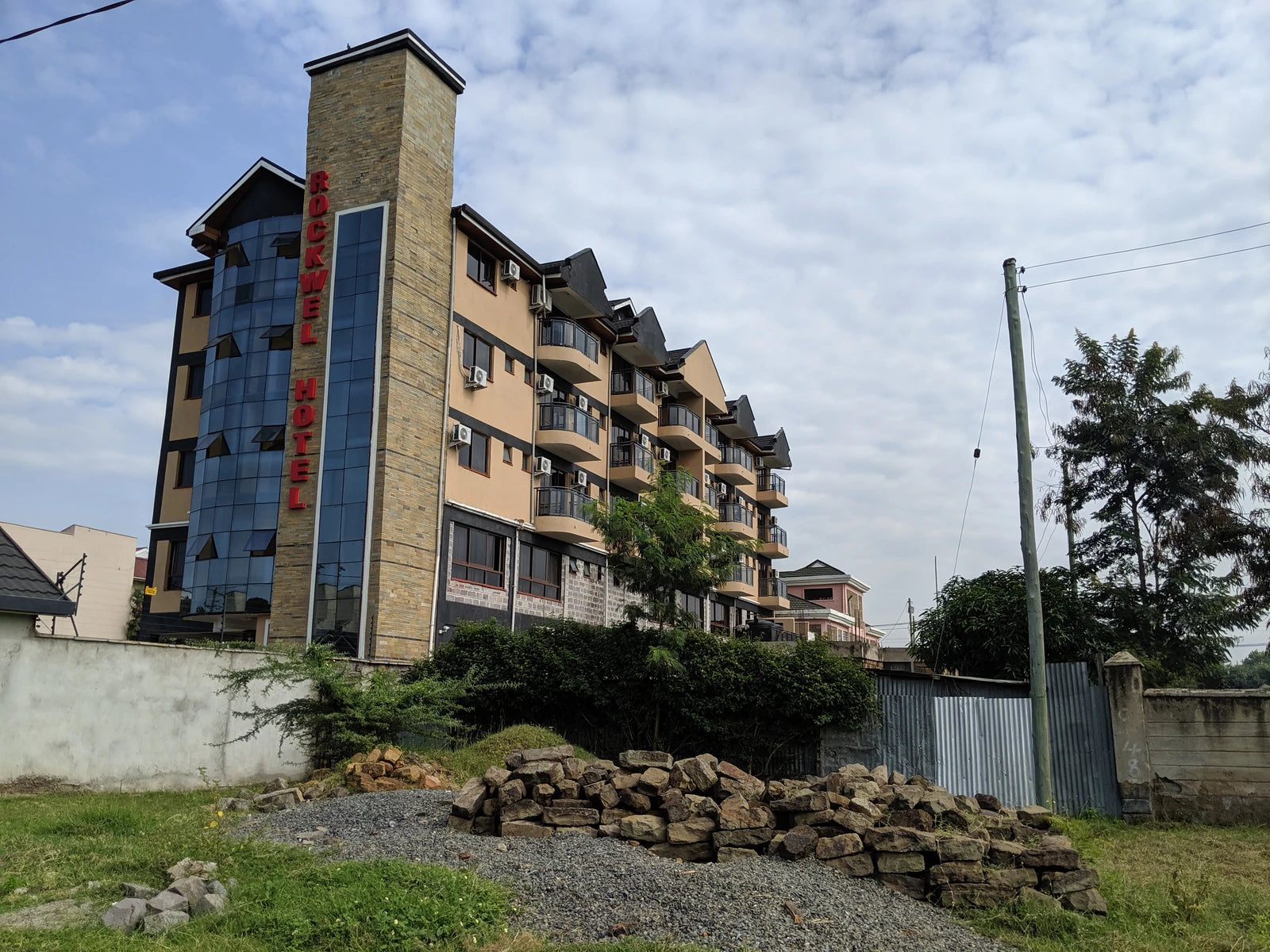 Rockwel Hotel, opposite Police line in Milimani Area Kenya