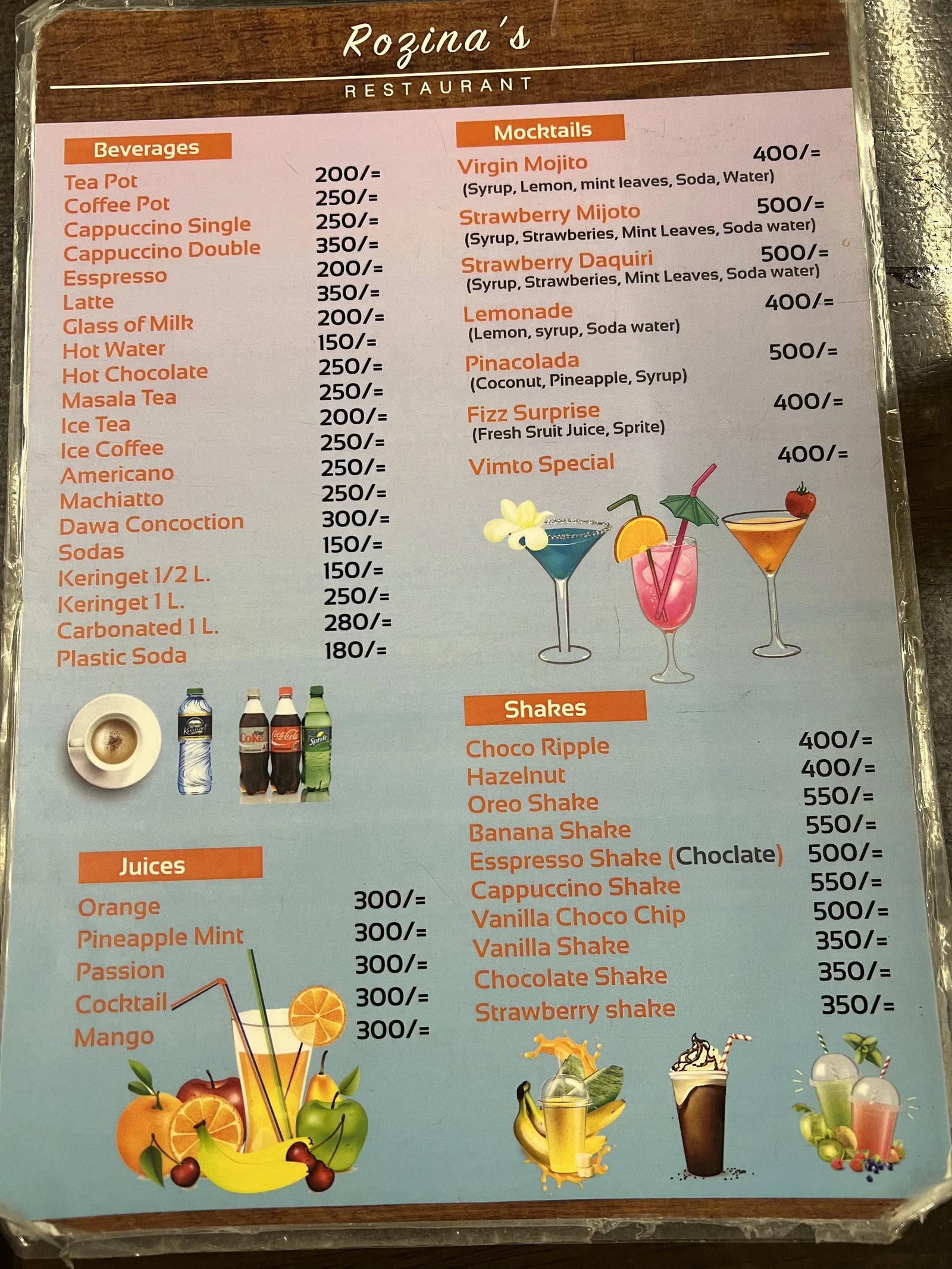 Rozina's, Mombasa Kenya