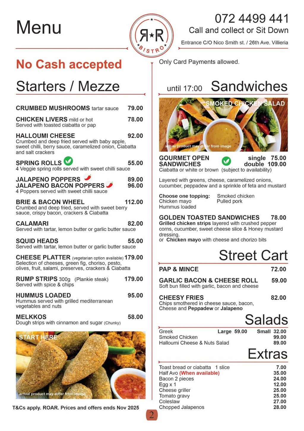 R&R Bistro, Pretoria South Africa