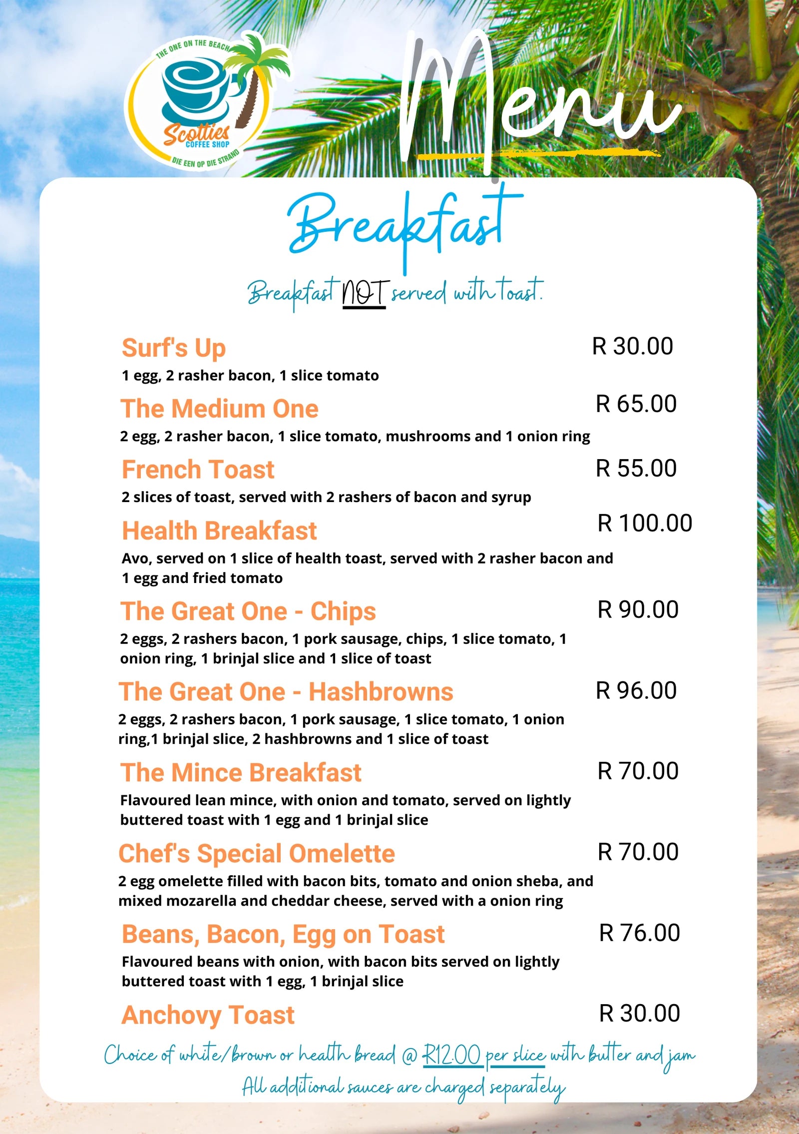 Scotties Coffee Shop, Scottburgh South Africa