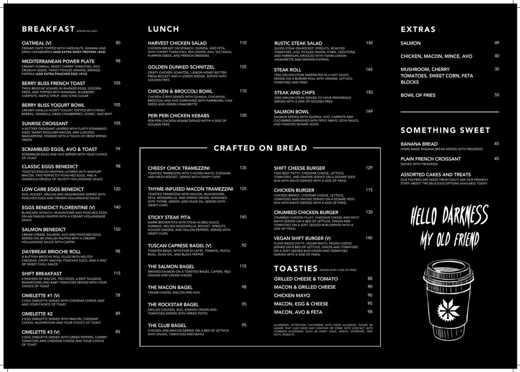 Shift Espresso Bar | Newlands, Cape Town South Africa
