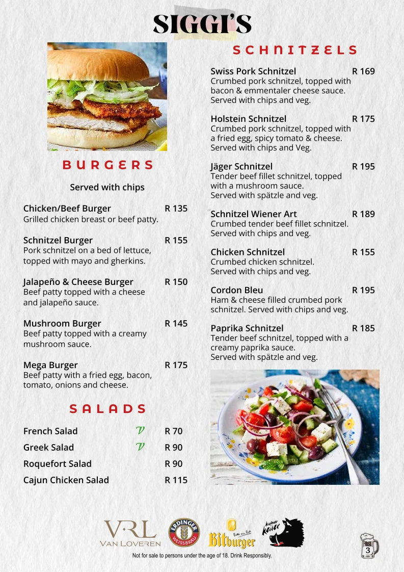 Siggi's German Restaurant, Ballito South Africa