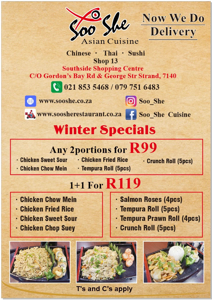 Soo She Restaurant, Cape Town South Africa