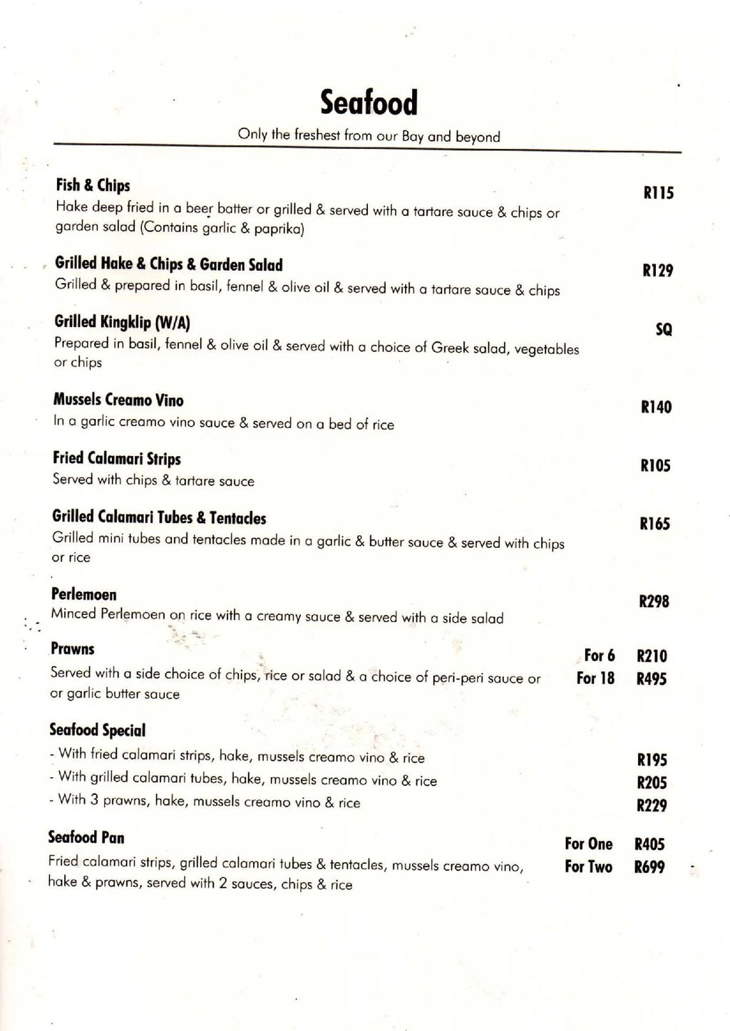 Talla's Tavern, Cape Town South Africa