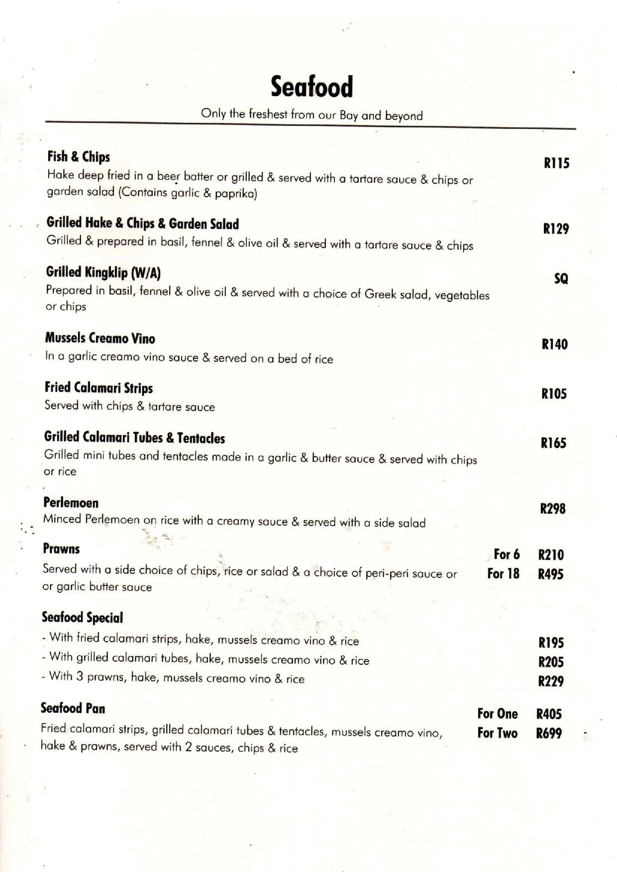 Talla's Tavern, Cape Town South Africa