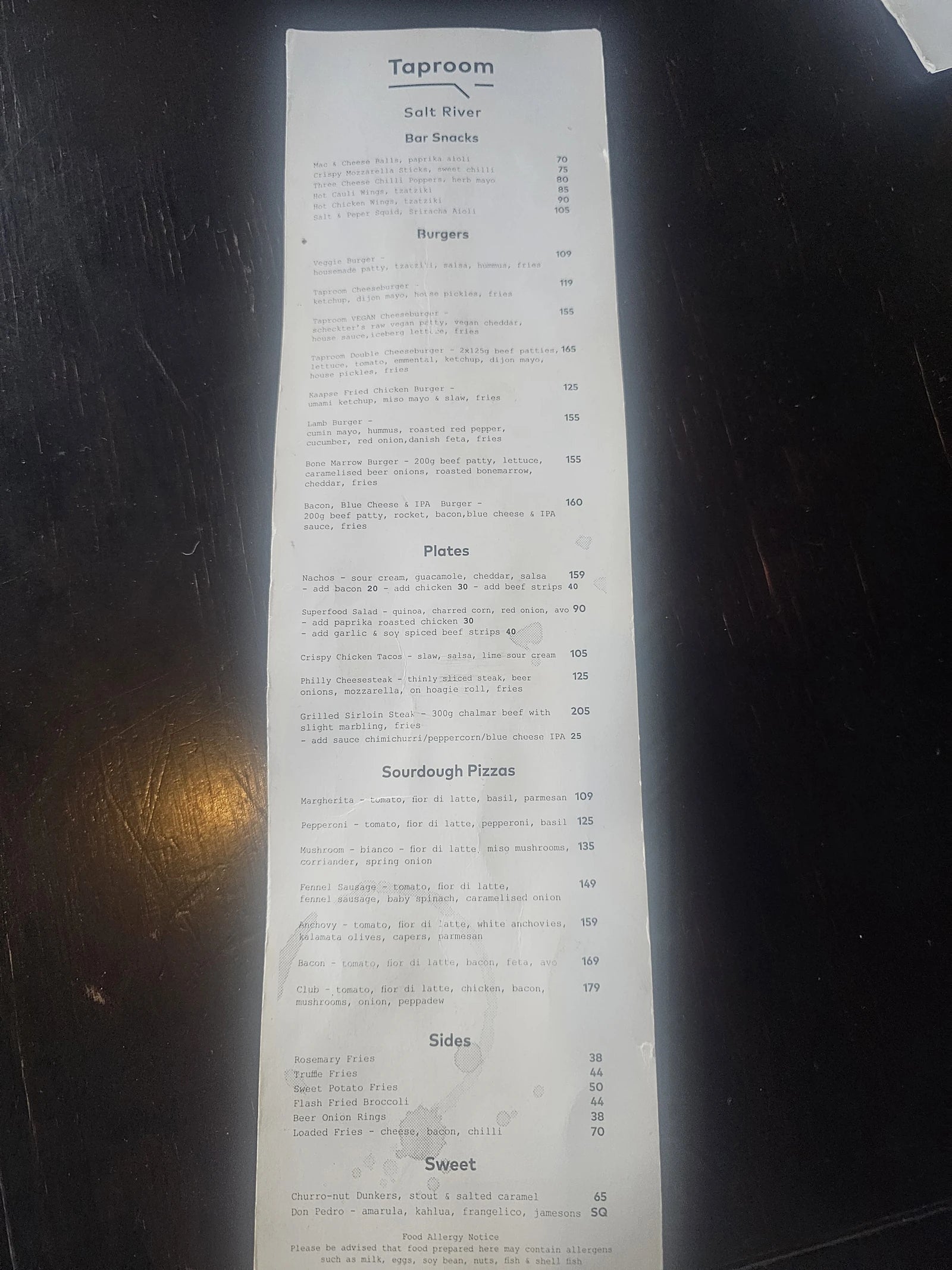 Taproom Salt River, Cape Town South Africa