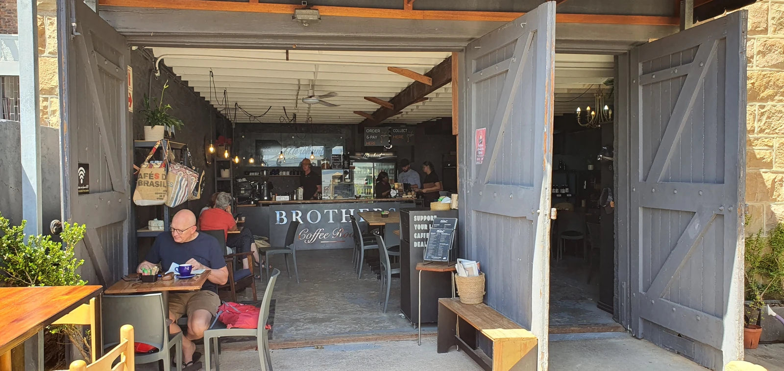 The Blue Shed Coffee Roastery, Mossel Bay South Africa