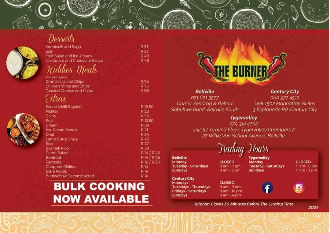 The Burner, Cape Town South Africa