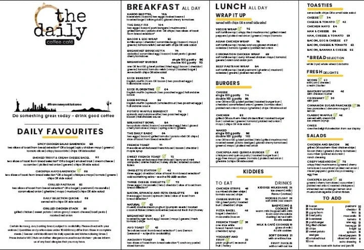 The Daily Coffee Café Castle Walk Erasmuskloof, Pretoria South Africa