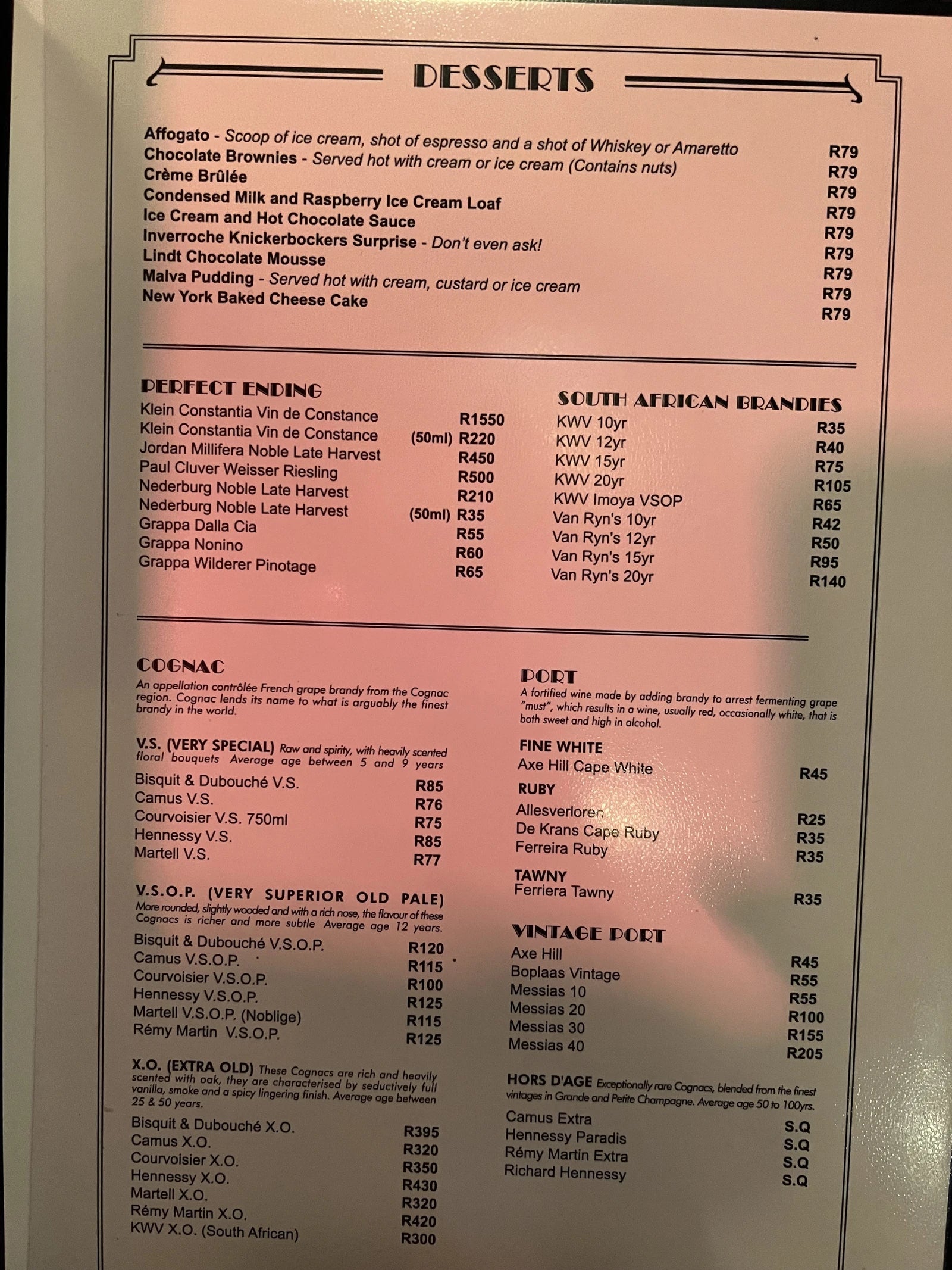 The Grillhouse Melrose Arch, Johannesburg South Africa