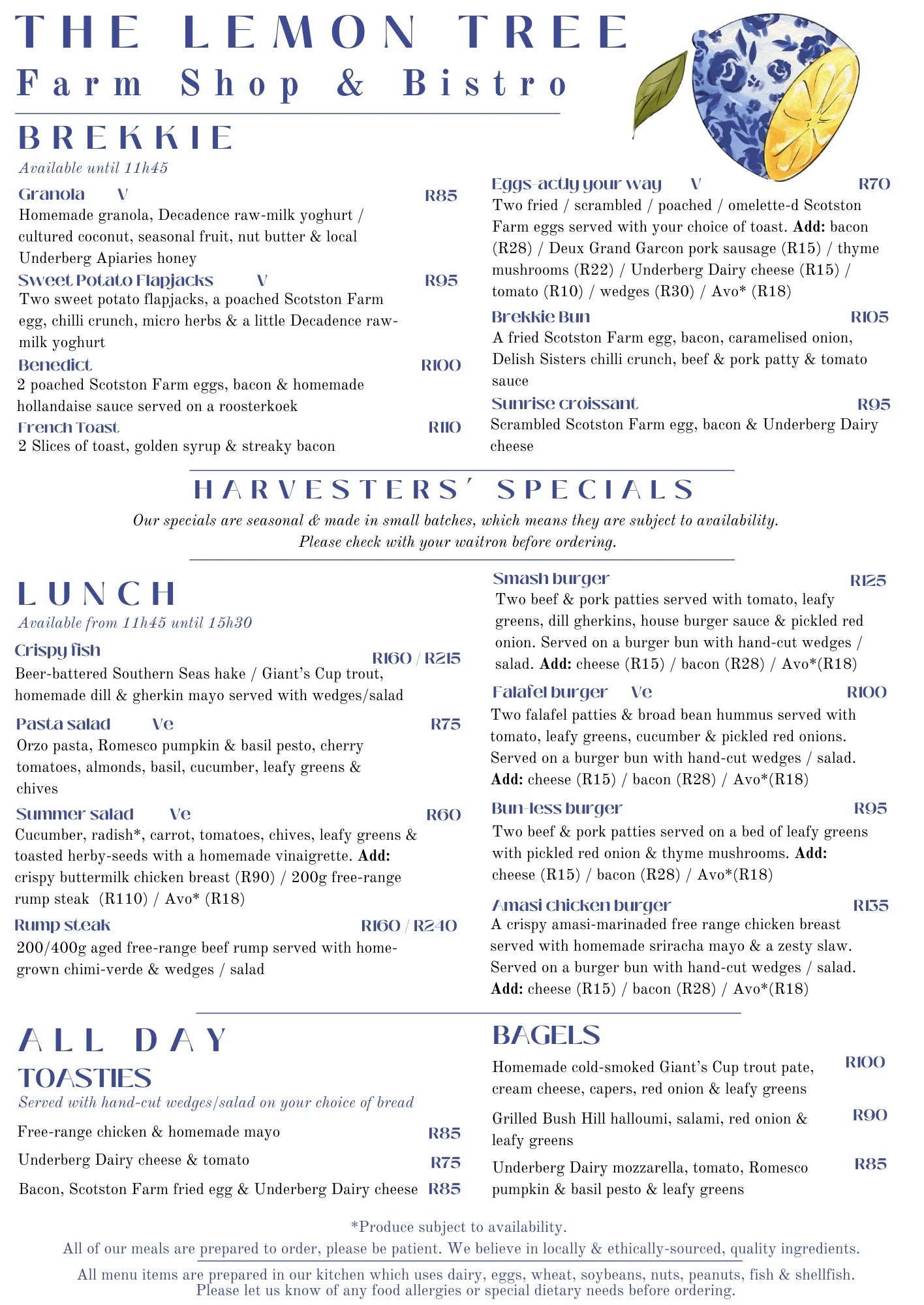 The Lemon Tree Farm Shop & Bistro, Underberg South Africa