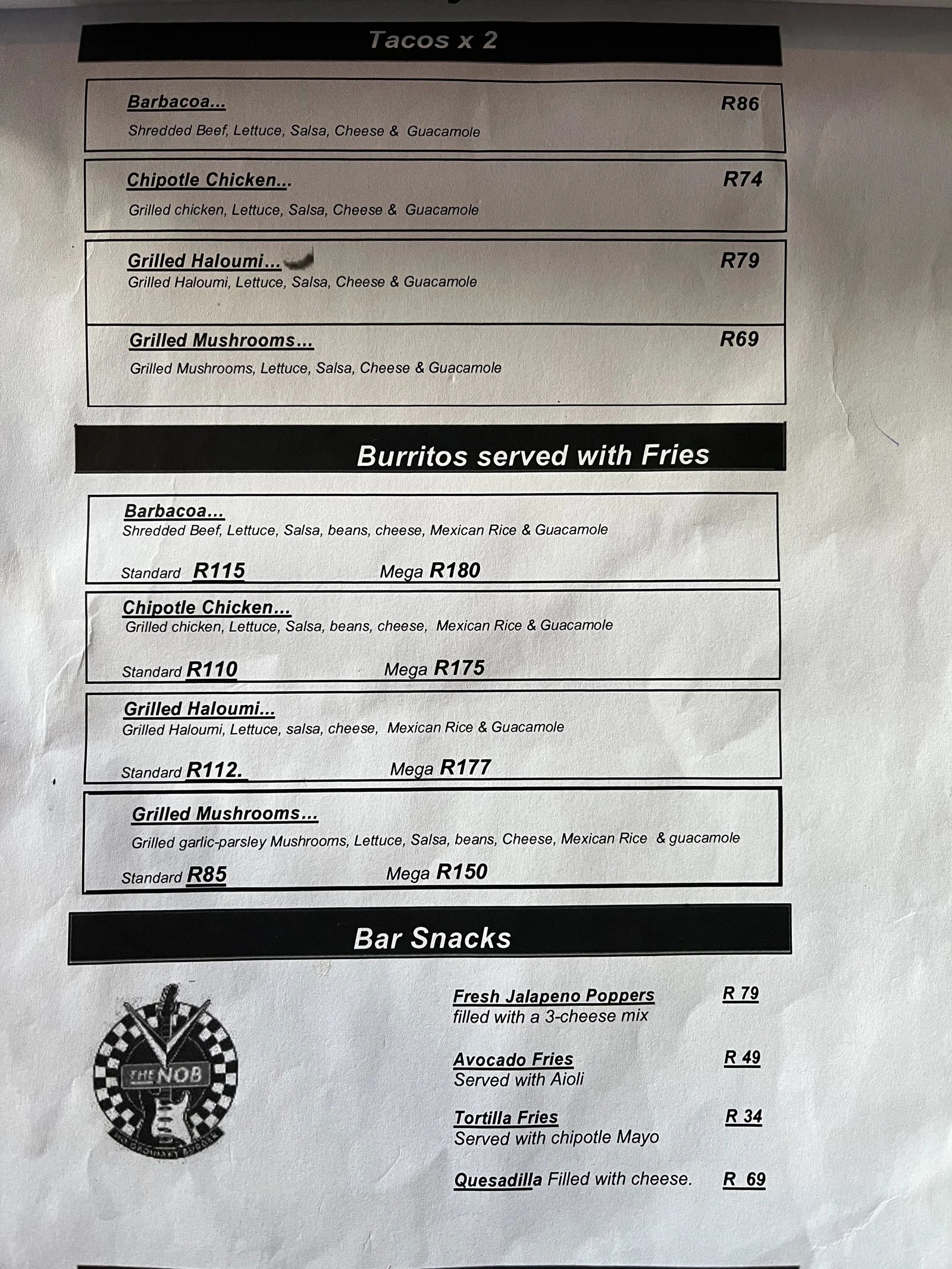 The NOB - No Ordinary Burger!, Cape Town South Africa
