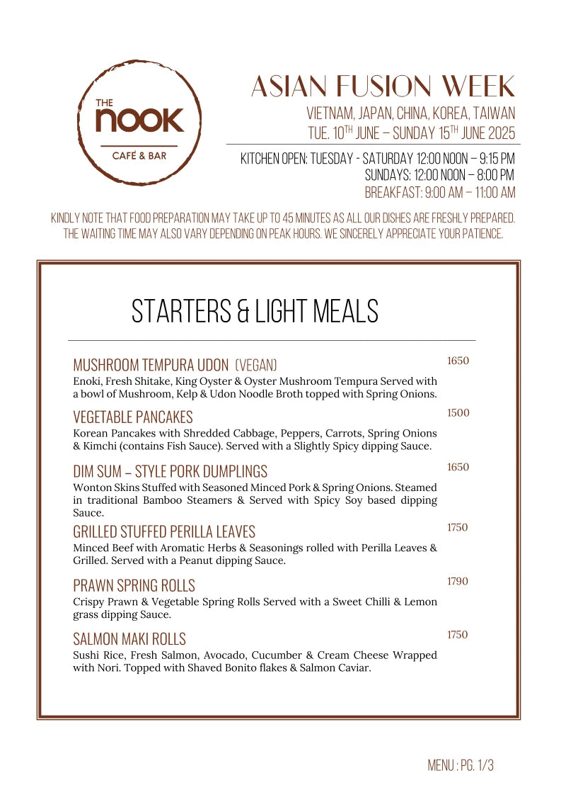 The Nook Cafe & Bar, Nanyuki Kenya