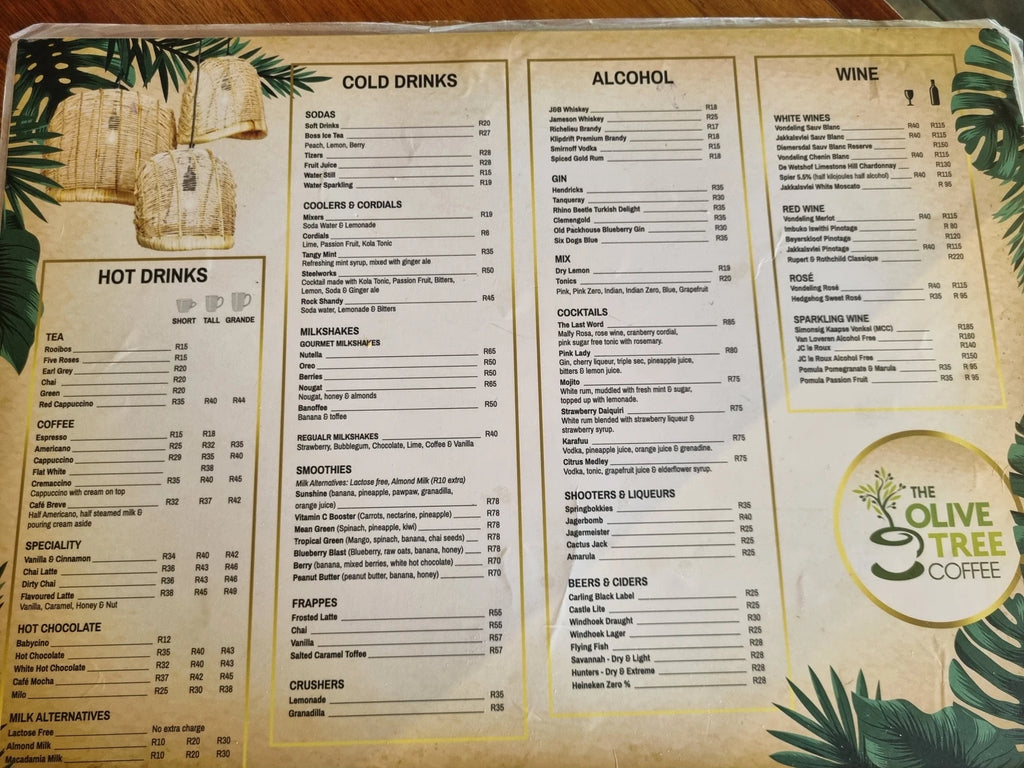 The Olive Tree Coffee & Gifts, Tzaneen South Africa